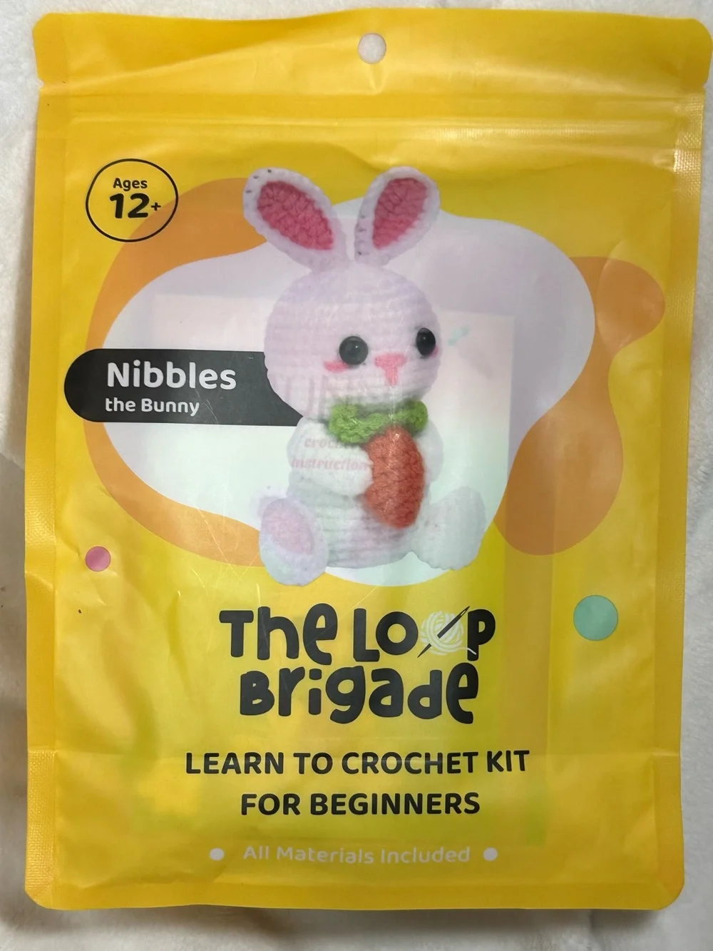 The Loop Brigade Nibbles The Bunny Learn To Crochet Kit For Beginners